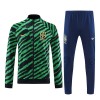 Brésil Green Ensemble Vestes d'Entraînement 2022 Noire Pour Homme